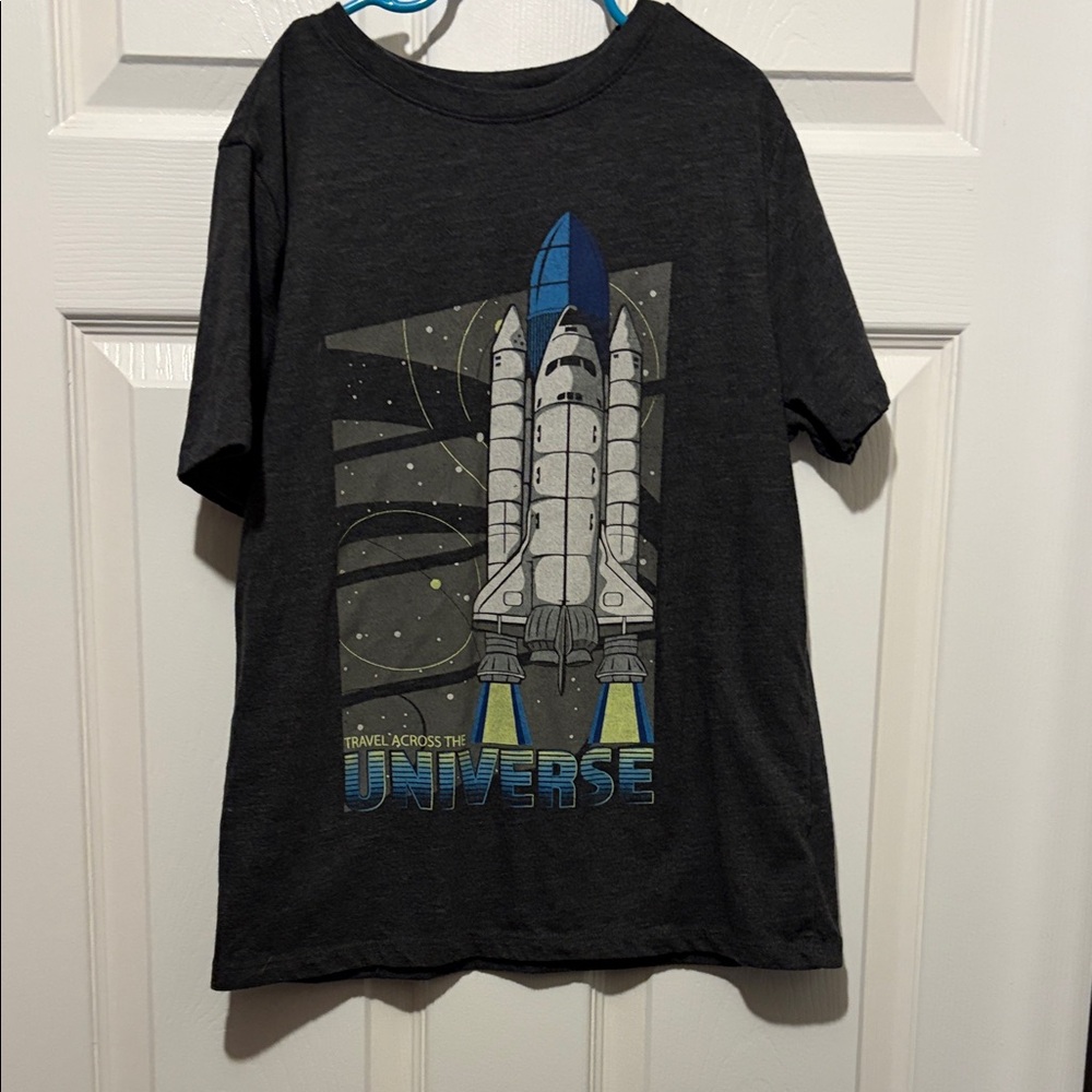 Cat & Jack Space Shuttle Tee - Dark Gray